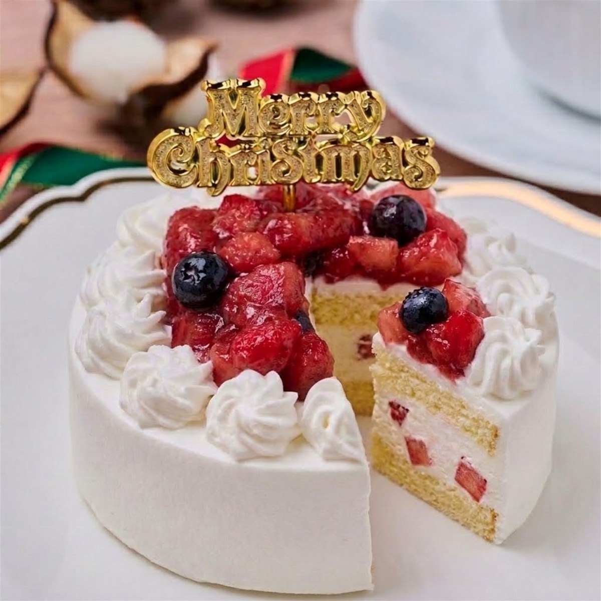 苺を使ったケーキ